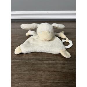 Topomini Cream Sheep Lovey with Teething Ring